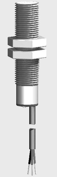 Produktbild zum Artikel SK1-4-M12-P-b-S-VA/PTFE aus der Kategorie Kapazitive Sensoren > Gewindehülsen, zylindrisch > Gewinde M12 > Festkabelanschluss von Dietz Sensortechnik.